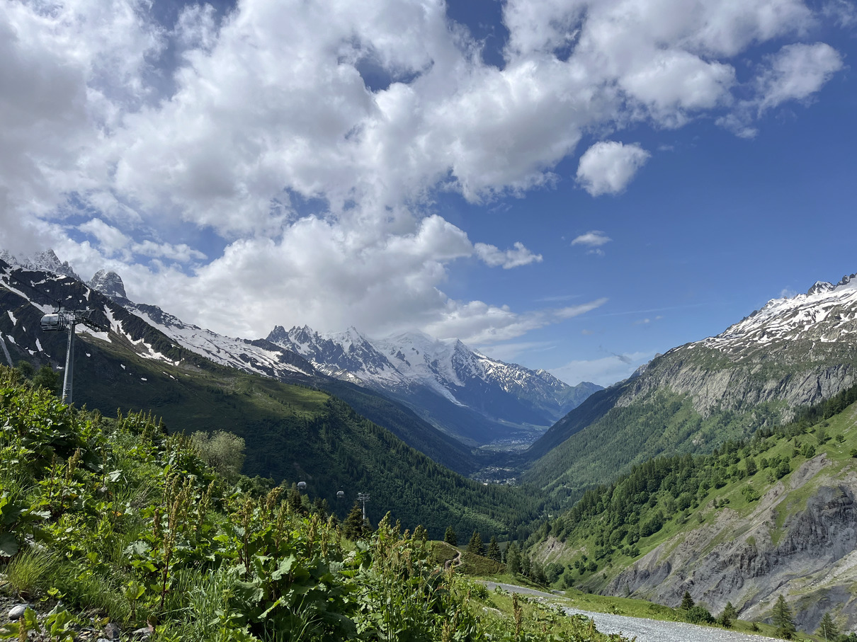 Mont Blanc before crossing into Switzerland